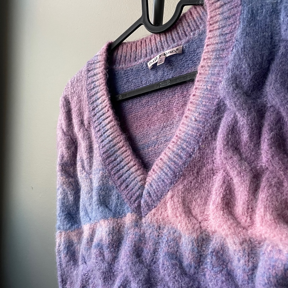 Bailey Rose Purple Sweater Vest